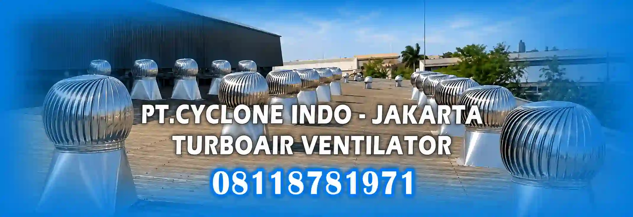 Turbine Ventilator untuk atap pabrik dan gudang